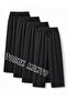 4 Pieces Unisex Regular Pipe Leg Anthracite Color Sweatpants