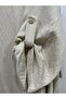 Plus Size Crew Neck Low Sleeve Foldable Sleeve Detailed Loose Cut Long Women's Dress - 5