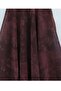 Burgundy Color Chiffon Tunic Skirt with Lining - 2