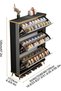 3 Tier Shoe Storage, Shoe Rack Narrow, Hall Shoe Storage Cabinet, Adjustable Partition Wooden Shoe Cabinet, Perfect for Narrow Entrance, Hallway, Living Room, Bedroom - 2