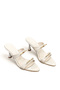 Women's Slippers Heeled Beige Buckle Pointed Evening Dress Shoes New Season F403 - 6