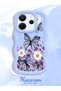 Redmi Note 14 4g Compatible Case with Camera Protector Blue Silicone Couple Phone Case Butterfly Pattern - 2