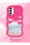 Samsung Galaxy A04S Compatible Case Camera Protector Red Silicone Couple Phone Case Landscape Pattern - 2