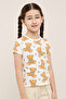 Printed T-Shirt with Crew Neck and Short Sleeves - 4