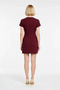 Women's Mini Dress Crew Neck Short Sleeve Belted Bodycon Cutout Woven Fabric Casual Day Night - 5