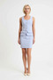 Women's Square Neck Sleeveless Buttoned A-Line Mini Woven Dress Elegant Casual Comfortable Modern Stylish Comfortable - 4