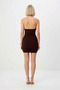 Women's Sleeveless Degaje Collar Bodycon Mini Dress Ruching Detailed Knitted Fabric Relaxed Fit Casual Modern - 5