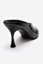 Pelina Black Women's Thin Heeled Slippers - 5