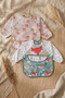 Toddlepure Set of 2 Liquid-Proof Long Sleeve Baby Bibs - 6-24 Months Blw Compatible, Bear and Fox De - 6