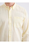 Yellow Regular Fit Linen Blend Men's Shirt - 4