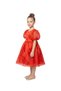 - Puff Sleeve Organza Party Dress - Red, Pink - 1Y to 10Y - 2