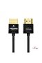 Ultra-Slim HDMI 2.0 Male to Male Cable (4K UHD, 60Hz, 3D, ARC, 24K Gold-Plated, 1m) - Black