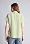 Linen Blend Regular Fit Short Sleeve Green Shirt H7943Ax26Sm - 5