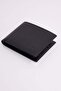 Men's genuine leather black card holder and wallet with compartments - 4