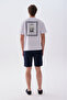 X Bozburun Yc Men's Off-White Printed Crew Neck T-Shirt - 2