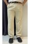 Pleated Baggy Fit Fabric Trousers