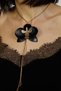 Colier Orhidee - Negru & Bronz - 3