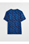 Xside Active Blue Crew Neck Printed Men's Sports T-Shirt - 7