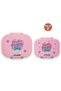 Bento Lunch Box Set of 2, 1200ml + 760ml, Leakproof, BPA Free, Compartment Food Containers - Shine Pink - 3