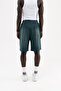 Men's Gradient Washed Oversize Shorts in Oil Green - 3