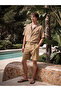 Lcw Vision Brown Regular Fit Belted Men's Shorts