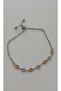 Gold & Silver Detailed Adjustable Bracelet - 3