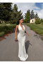 White Waist Corset Maxi Dress - 2