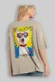 For the Love of Cats 36 Cats Printed Beige Oversize T-Shirt 100% Cotton Unisex Cat Lover Premium Design - 3