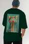 99 Cats for Cat Lovers Printed Green Oversize T-Shirt 100% Cotton Unisex Cat Lover Premium Design - 6