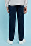 Solid Trousers with Button Closure - 4