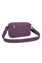 Daily Use Small Size Waterproof Crinkle Fabric Women's Phone and Messenger Bag Plum - 3