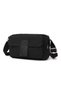 Daily Small Size Waterproof Crinkle Fabric Women's Phone and Messenger Bag Black - 2