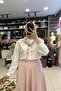 Skirt Suit with Shawl Accessories - 3