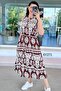 Zero Sleeve Elastic Waist Viscose Dress 6Y271 - 3
