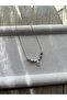 Real Purple Pearl and Crystal Stone Handmade Silver Color Steel Necklace