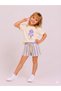 Girl's Ice Cream Printed T-Shirt Shorts Set Summer 2-Piece Set - 4
