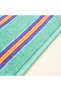 Viseu Fringed Jacquard Striped Cotton 100% Cotton Beach Towel 90X150 cm Green - 2