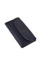 Women's Soft Textured Multi-Card Holder Large Size Wallet with Magnetic Closure Black - 4