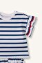 2-Piece Navy Blue Striped White Set for Baby Girl H7886A526Sm - 3