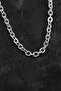 316L Steel Silver Color Rolo Chain Men's Necklace