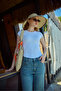 Foldable Beach Hat with Bow - 3