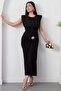 Crew Neck Gathered Side Buckle Dress K-251642 - 5