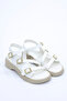 İk 2060 Double Strap Buckle Detailed Adjustable Sandals