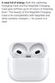 سماعات أذن لاسلكية حقيقية من الجيل الثالث من AirPods مع علبة شحن Lightning - 8