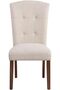 New Brody Dining Chair Fabric Set Of 2 With Fabric Upholstery - Beige/Walnut - 5
