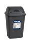 50L Slim Plastic Dustbin with Push Lid – Large Waste Bin for Home, Kitchen, Office & Bathroom – Durable, Space Saving, Easy to Clean Trash Can