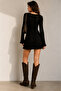 Long-Sleeved Mini Dress That Can Be Used Both Daily and at the Beach - 2