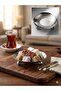 Decorative Forged Metal Serving Bowl - Footed Coffee Side Tray, Turkish Delight Bowl, Spice Container and Mini Snack Bowl 9 cm