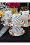 Kosova Colorful Modern Design Coffee Cup Set 100 ml - 6