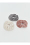 Mixed 3-Pack Plush Hair Clips - 4